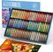 Oil Pastel, 72 Vibrant Colors Soft Oil Pastel Set, Creamy texture Easy to Blend Oil Pastels professional, Bullet Heads Oil Pastels for Artists, Painting, Drawing, Beginners (New Packaging)